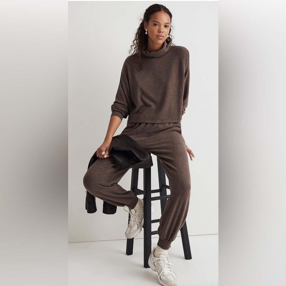 Madewell Brushed Jersey Funnelneck Sweater - Picture 2 of 10